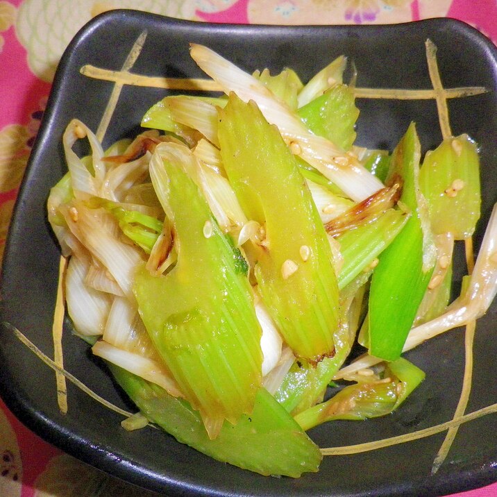 長ネギとセロリの炒め物 レシピ 作り方 By Kirin0218 楽天レシピ